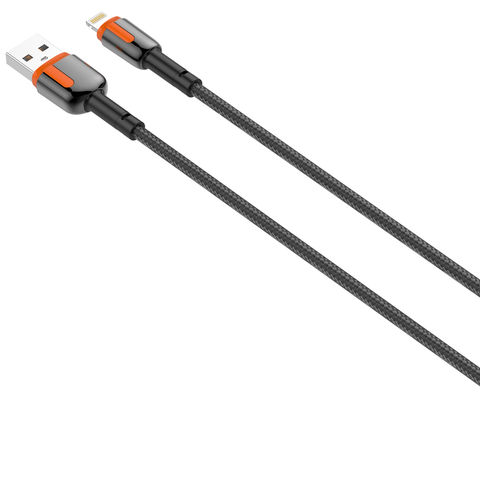 LDNIO LS591/LS592 Wholesale 2m QC3.0 Fabric Nylon Braided Mobile Phone Fast Charging Data USB Cable