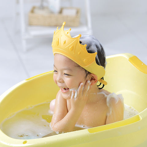 Wholesale Adjustable Baby Shower Cap Shampoo Bath Wash Hair Shield