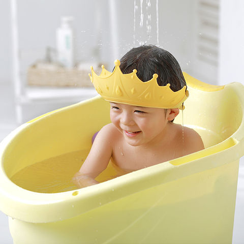 Wholesale Adjustable Baby Shower Cap Shampoo Bath Wash Hair Shield