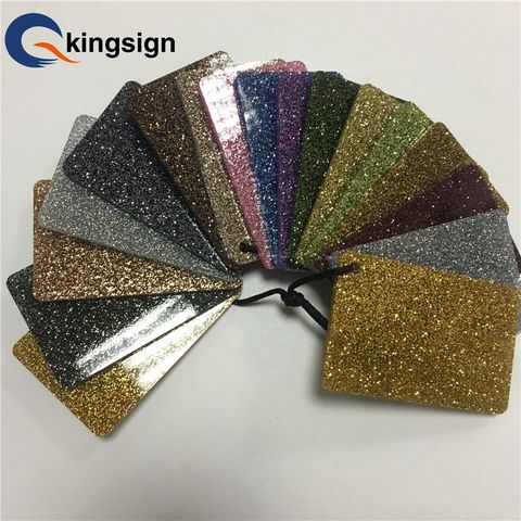 Buy Wholesale China Kingsign® Hot Selling Customized 1.8-20mm Glitter Cast Acrylic  Sheet For Furniture & Glitter Acrylic Sheet For Furniture at USD 12