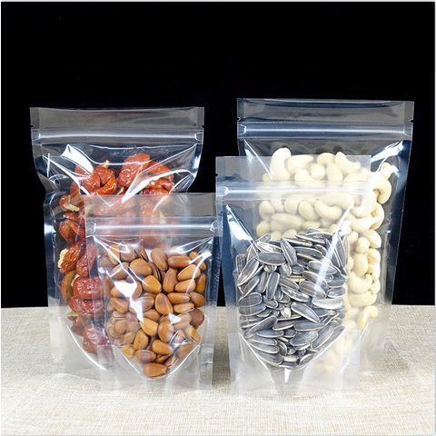 Variety of Size Clear Heat Seal Vacuum Food Glossy Flat Packaging Bag