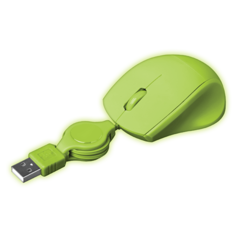 Raton mini para portatil, con Cable Retractil, optico