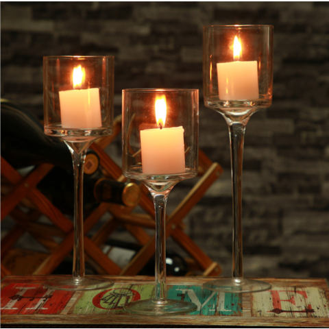 100 Blush Pink Glass Tealight Candle Cup Holder Wedding Party