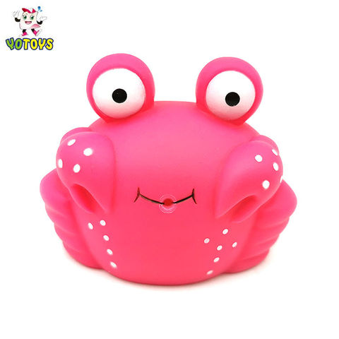 Organic Bath Crab Toy - Cute Natural Rubber Toy