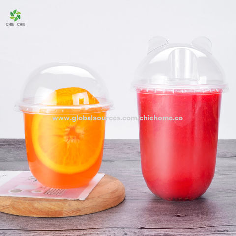 Buy Wholesale China 16oz (500ml) U-shape Bottom Clear Pp Injection Disposable  Plastic Juice Cup & Injection Cup at USD 0.01