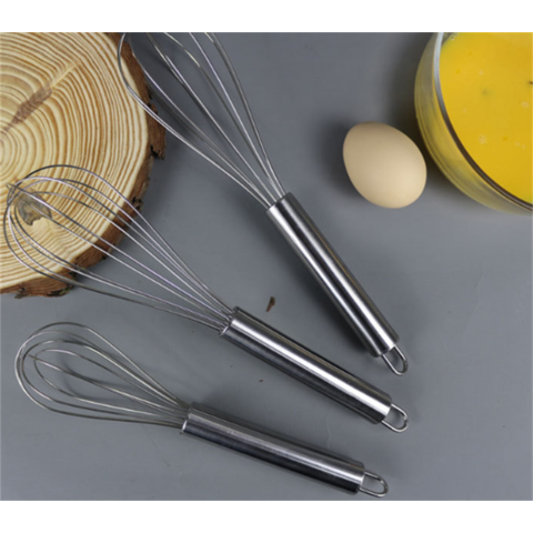 Manual Hand Mixer, Stainless Steel & Silicone Non-Stick Coating