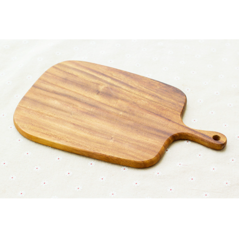 Planche à Découper Carrée Pratique avec Poignée - Planches à Découper en Bois pour Cuisine Professionnelle