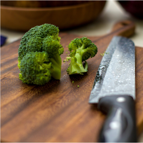 Planche à Découper Carrée Pratique avec Poignée - Planches à Découper en Bois pour Cuisine Professionnelle