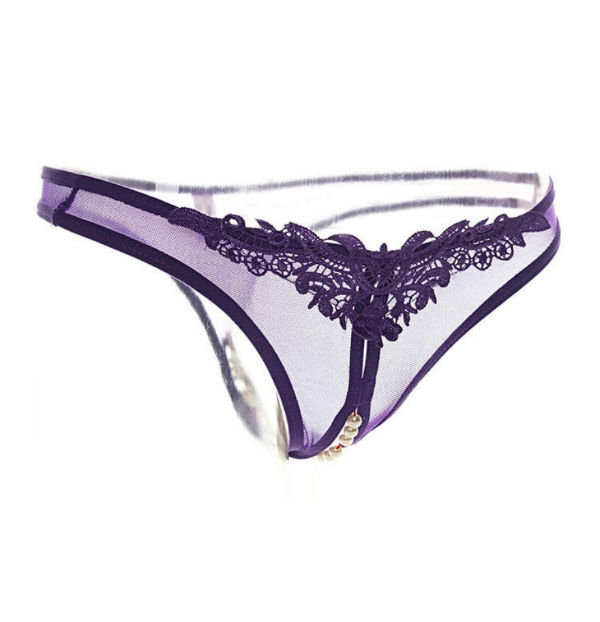 Buy YiZYiF Women Sexy Pearl Briefs Underwear Crotchless G String Micro  Panties (Pearls Purple) Online at desertcartSeychelles