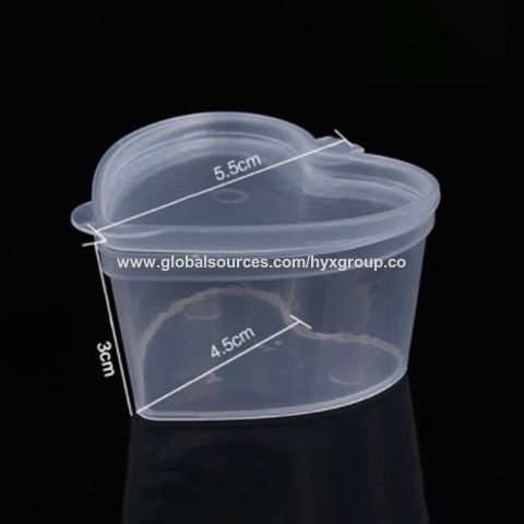Plastic Takeaway Sauce Cup Containers Food