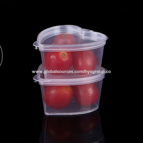 Buy Wholesale China 10pcs Disposable Plastic Takeaway Love Shape Sauce Cup  Reusable Containers Food Box With Hinged & Biodegradable Containers at USD  0.4