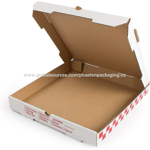 Wholesale Disposable Biodegradable 13 Inch Kraft Brown Pizza Box From  m.