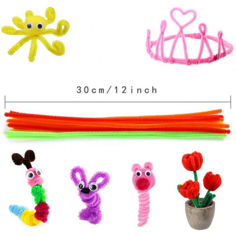 Factory Direct Craft Set of 1000 Pink Pipe Cleaners