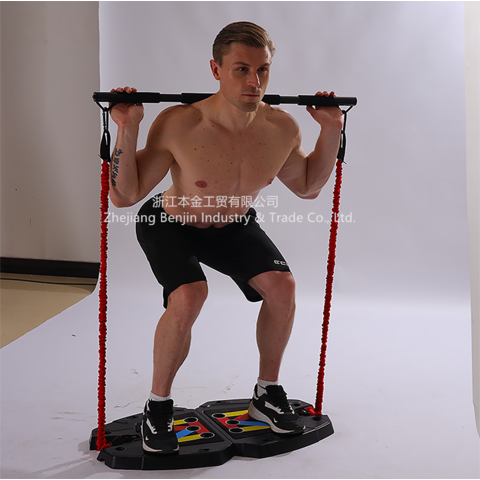 Portable at Home Gym with 15 Gym Accessories Foldable Pushup Bar for Men NEW