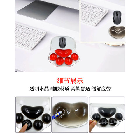 Buy Wholesale China Custom Logo Design Rubber Silicone Transparent Gel  Mouse Pad With Wrist Rest Support Wrist & Gel Mouse Pad at USD 2.4