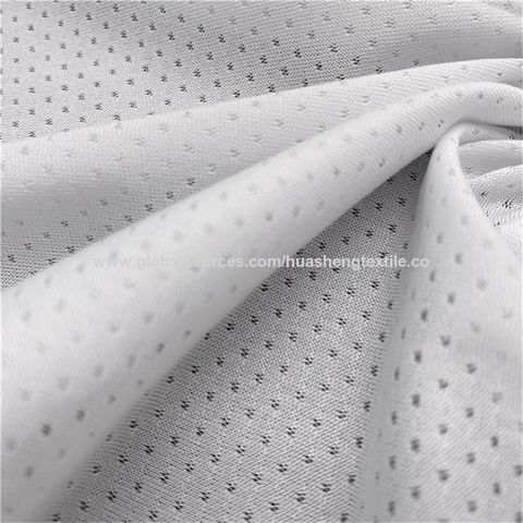 Factory Direct High Quality China Wholesale Breathable Polyester Weft Knit  Jacquard Mesh Fabric For Sportswear $0.8 from Fuzhou Huasheng Textile Co.,  Ltd