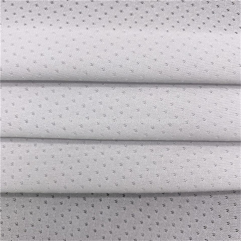 China Breathable polyester knit weft jacquard mesh fabric for sportswear  manufacturers and suppliers