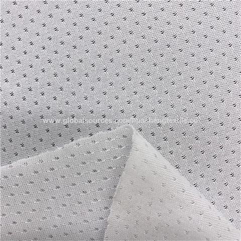 China Polyester and spandex breathable black jacquard knitted mesh fabric  manufacturers and suppliers