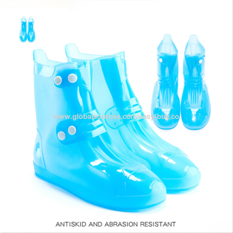 Nirohee Silicone Shoes Covers, Shoe Covers, Rain Boots Reusable Easy to  Carry for Women, Men, Kids. (Blue, M)