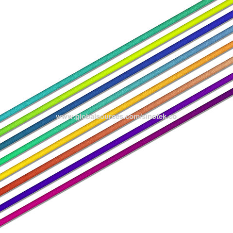High quality Rainbow Nylon Braided Type C cable USB Data cable