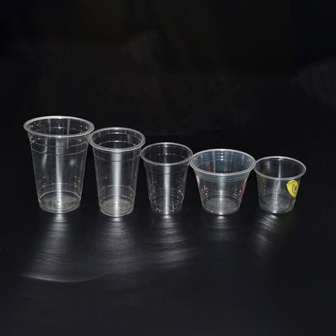 500/700ml Transparent Plastic Cups Disposable Coffee Cup Birthday