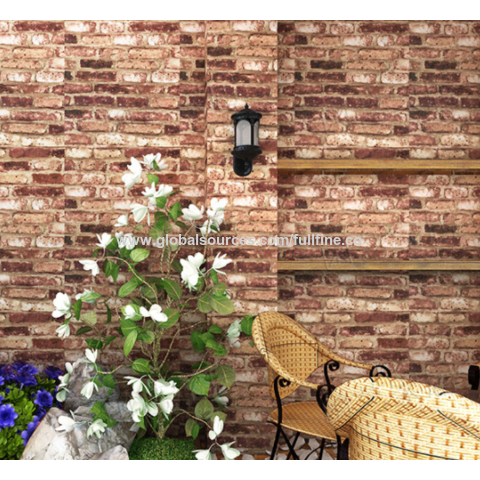 Buy Stone Brick Wallpaper 3D PVC Wall Stickers Paper Self Adhesive