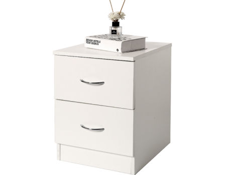 Solid Wood Bedside Table Simple Bedroom Bedside Table with 2 DrawersChildren's Night Table supplier