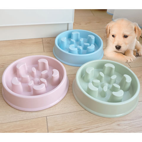 Dog Puzzle Bowl - Silicone Slow Feeder Dog Bowls for Healthy Eating