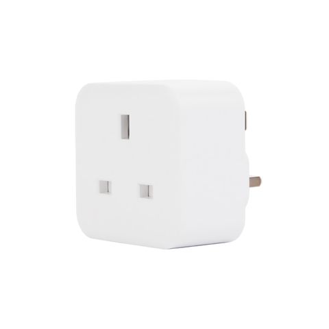 Smart Home WLAN-Stecker mit Messfunktion UK 16A Kompatibel mit Alexa TUYA Google Sprachsteuerung