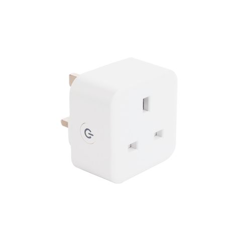 Smart Home WLAN-Stecker mit Messfunktion UK 16A Kompatibel mit Alexa TUYA Google Sprachsteuerung