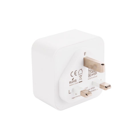 Smart Home WLAN-Stecker mit Messfunktion UK 16A Kompatibel mit Alexa TUYA Google Sprachsteuerung