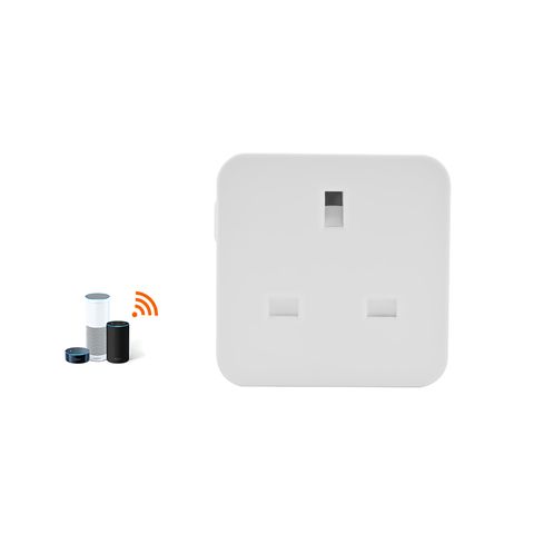 Smart Home WLAN-Stecker mit Messfunktion UK 16A Kompatibel mit Alexa TUYA Google Sprachsteuerung