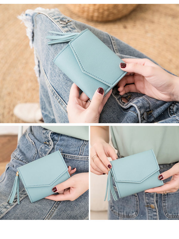 Buy Wholesale China Women's Wallet Fashion Short Women's Bags Korean  Version Tassel Small Wallet Coin Purse & Women's Wallet at USD 0.61