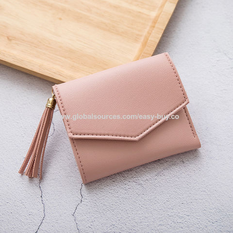 Pink Tassel Small Wallet