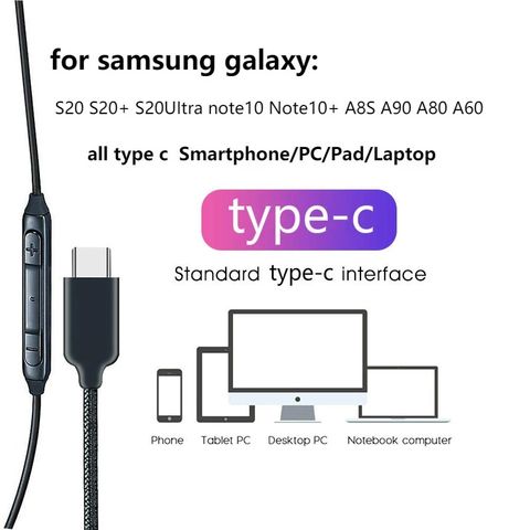AKG USB-C TYPE C EARPHONE HEADPHONE for SAMSUNG GALAXY S20 NOTE10