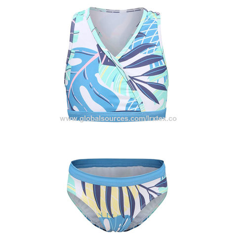 Maillot De Bain 2 Pieces Fille Maillot De Bain Fille 2 Pièces Tankini - Taille 6-8 Ans, Couleur Sunset Orange Maillot De Bain Fille 12 Ans 2 Pieces