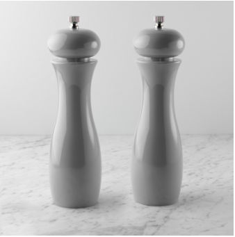 salt and pepper mills grey