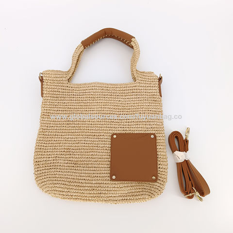Casual Small Raffia Tote Bags 2022 Summer Hand-woven Straw Bag