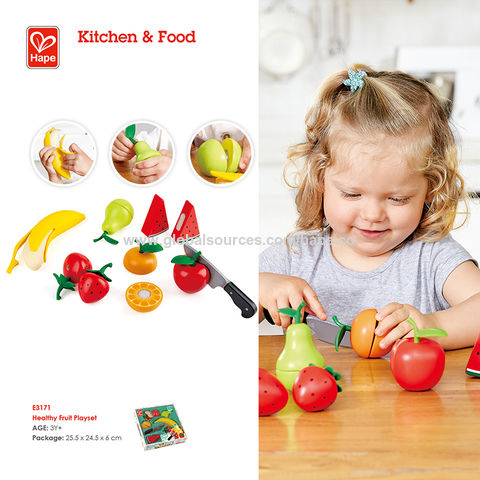 Juego de cortar comida para niños pequeños, juguete de cocina de 150  piezas, accesorios de frutas