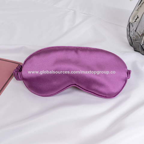 2 Pcs Silk Satin Blindfold Eye Cover Silk Sleeping Mask 