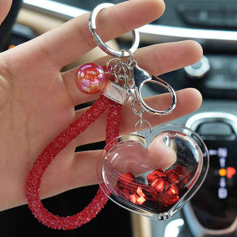 Buy Wholesale China 2023 Popular Fancy Keychains Handbag Accessories Pink  Heart With Diamon Fancy Keychain Backpack Accessories Keychain Clips &  Keychain at USD 1.25