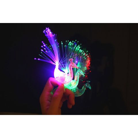 Promotion Gift LED Flashing Lanyards LED Glowing Lanyards animal peacock In The Dark Bright Color