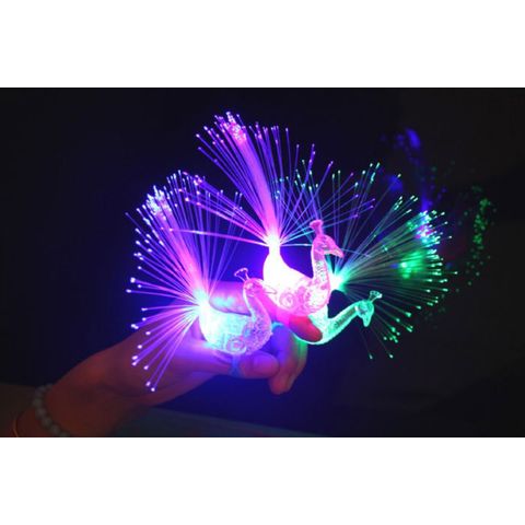 Promotion Gift LED Flashing Lanyards LED Glowing Lanyards animal peacock In The Dark Bright Color