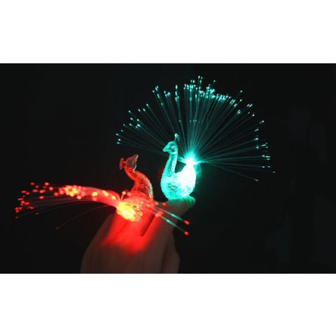 Promotion Gift LED Flashing Lanyards LED Glowing Lanyards animal peacock In The Dark Bright Color