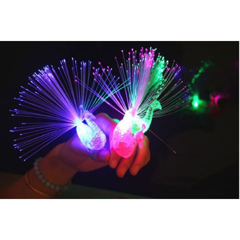Promotion Gift LED Flashing Lanyards LED Glowing Lanyards animal peacock In The Dark Bright Color