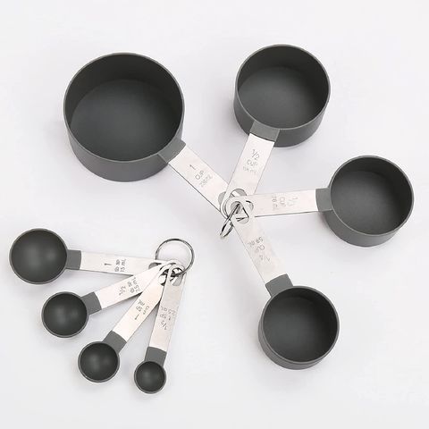 Buy Wholesale China Measuring Cups And Spoons Set Of 8 Pieces,stainless  Steel Kitchen Utensils With Scale,baking Tools & Measuring Spoon at USD 1.3