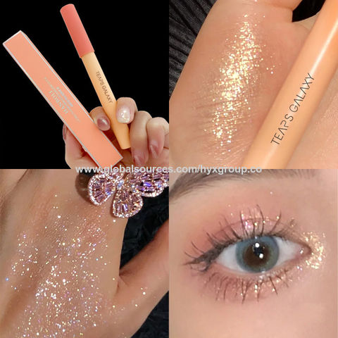 Buy Wholesale China Diamond Glitter Eyeshadow Liner Pencil Face Makeup Highlighter  Long Lasting Matte Pink Silkworm & Eye Shadow at USD 0.9