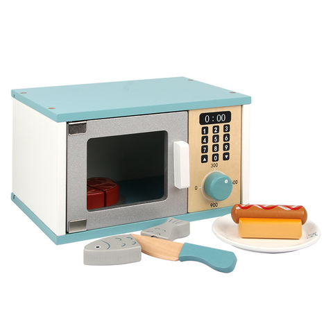 Wooden Microwave Cooker Microwave Food, Toys \ Household appliances and  kitchens Toys \ Wooden toys