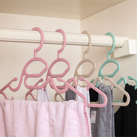 Multifunctional Coat Hanger Non-slip Coat Hanger Adult Household Coat Hanger  Non-trace Clothing Rack Plastic Coat Hanger