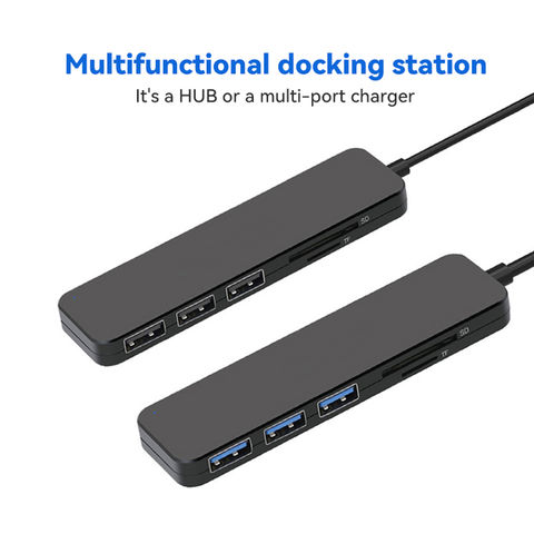 Generic USB Hub 3 / 6 Ports USB 3.0 Hub Multi USB Splitter 2 In 1